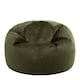 image 7 of Kingston Classic Velvet Bean Bag Chair Olive Green Bean Bags | Green | Olive Green | 1