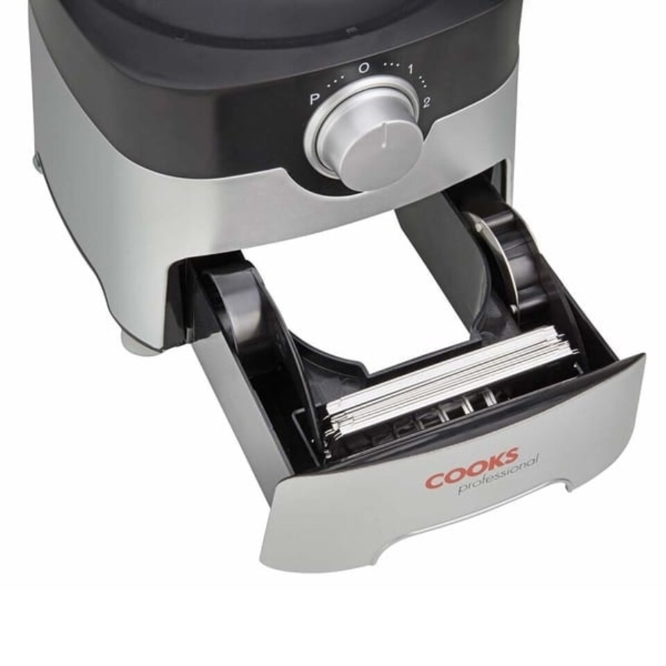 image 1 of Cooks Professional Food Processor | 1000W | 7 Different Blades | Mixing Bowl and Blending Jug | Black and Silver