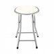 image 4 of Oypla White Padded Folding Breakfast Kitchen Bar Stool Seat