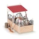 image 1 of PAPO Horse and Ponies Box and Accessories Toy Playset