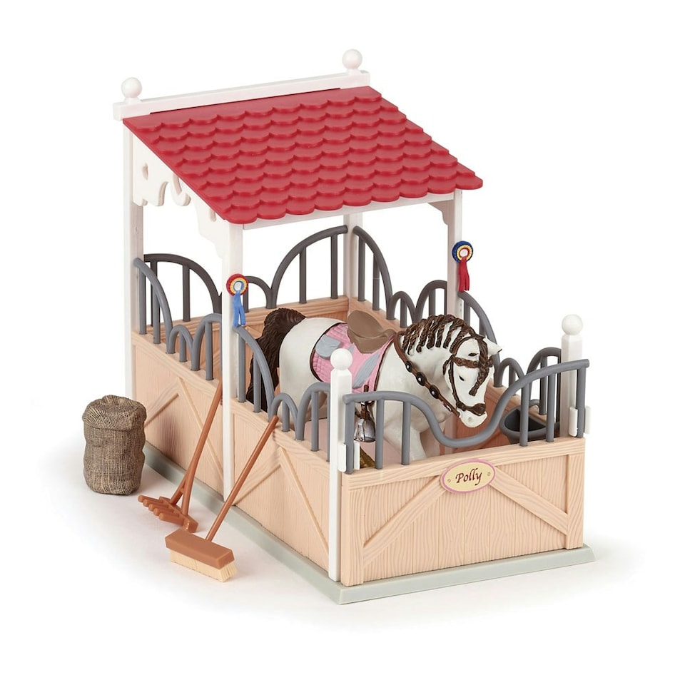 image 1 of PAPO Horse and Ponies Box and Accessories Toy Playset