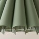 image 5 of ValueLights Lauren Green Pleat Scallop Edge Taper Ceiling Shade