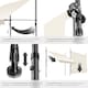 image 5 of Awning with hand crank - pressure fitted , height adjustable | Cream | beige | 250 x 180 cm | 1