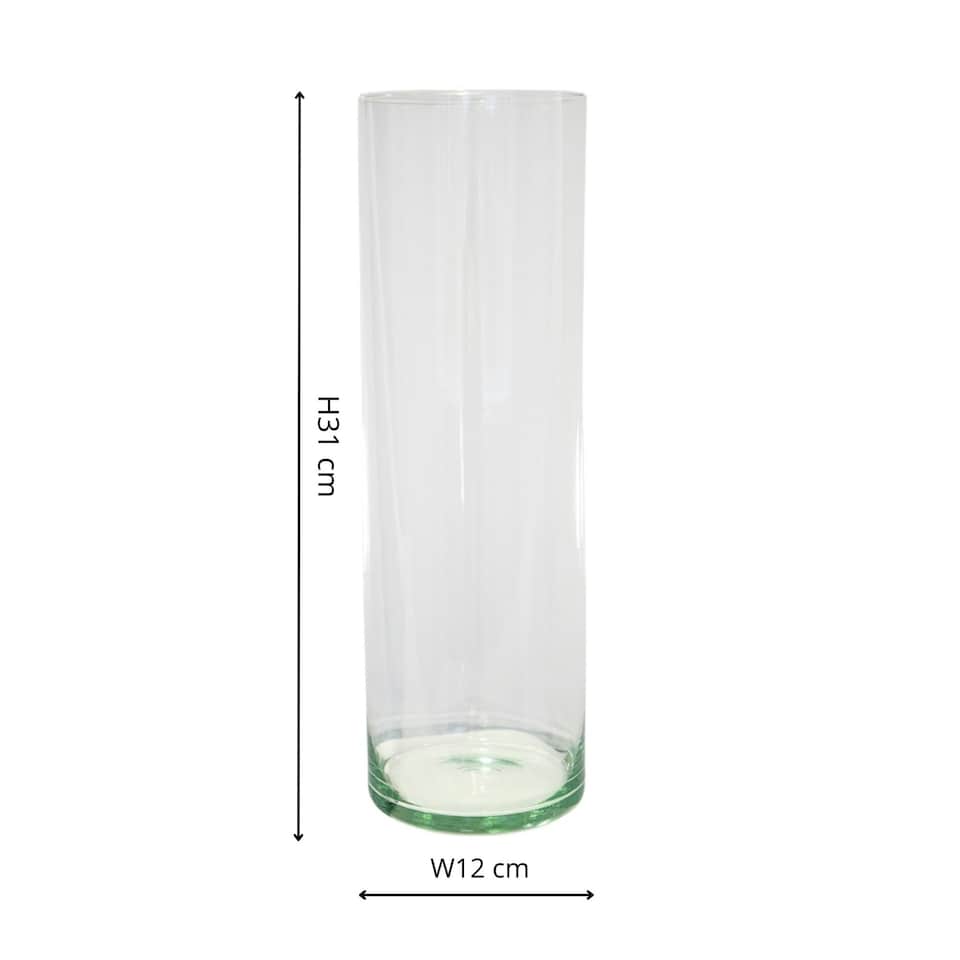 image 1 of Glass Lantern With Sand Clear