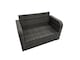 image 5 of Fimous 8-seater Patio Height Adjustable Rising Lifting Table Sofa Sets Rattan Garden Furniture Dining Set with 2 Big Stools Dark Grey Mixed