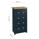 image 6 of Highgate 4 Drawer Chest