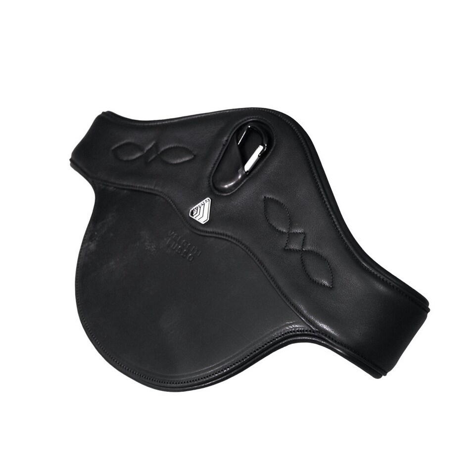 image 1 of Velociti Lusso Leather Horse Stud Girth - Black - 42in