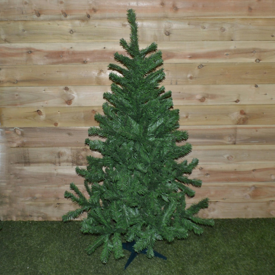 image 1 of 4ft Colorado Spruce Christmas Tree in Green with 287 tips 70cm Diameter Green | One Size