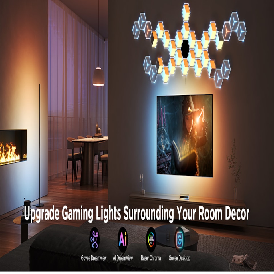 image 1 of Govee Glide Hexagon Light Panels Ultra 7Pack