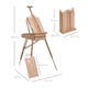 image 5 of HOMCOM Wooden Art Easel Tripod Sketch Artist Painters Craft Portable Folding Drawing Board Lightweight | Brown