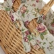 image 8 of Medium Swing Handle Shopping Basket with Lining Multi | Garden Rose | M