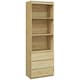image 1 of HOMCOM 180cm Tall Bookshelf Free Standing Storage Shelf Unit Oak