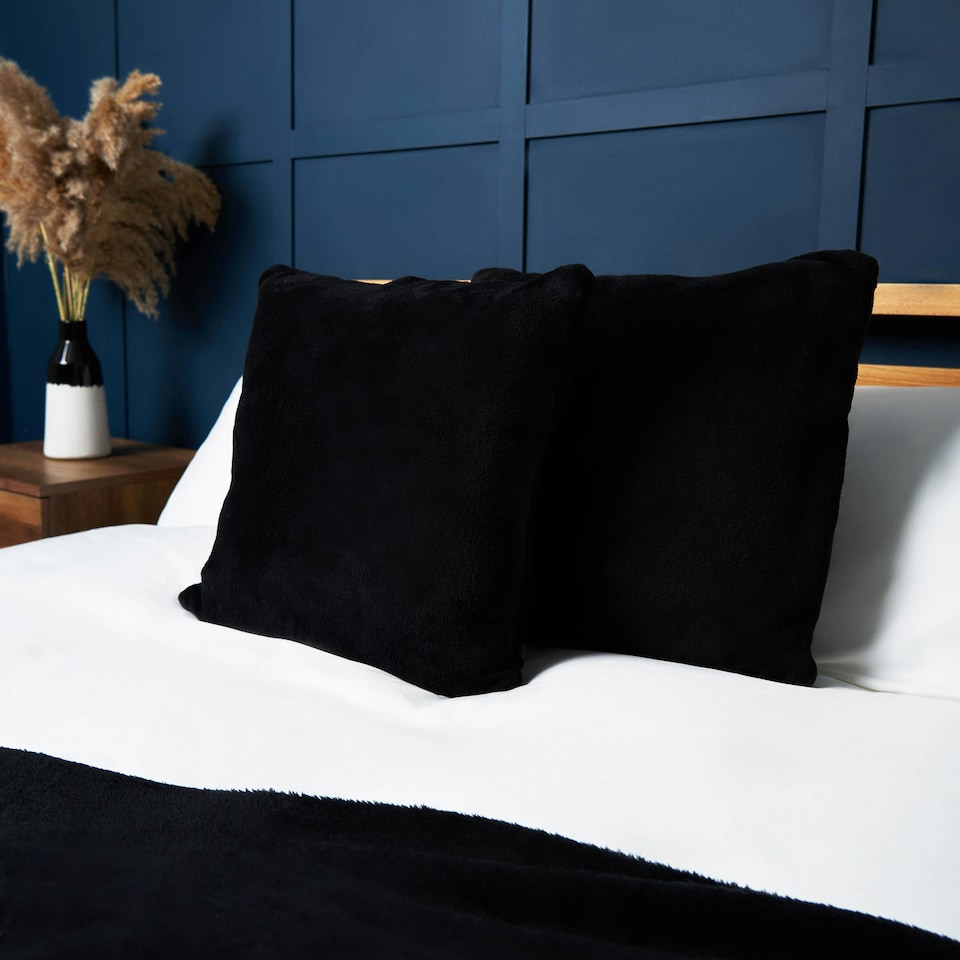 image 1 of BHS Microfleece Cushion, Black