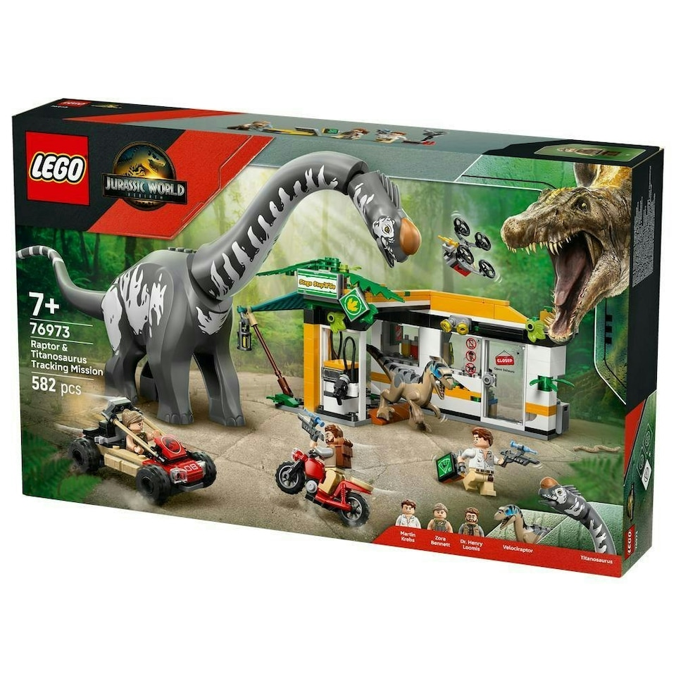 image 1 of LEGO Jurassic World Raptor & Titanosaurus Tracking Mission