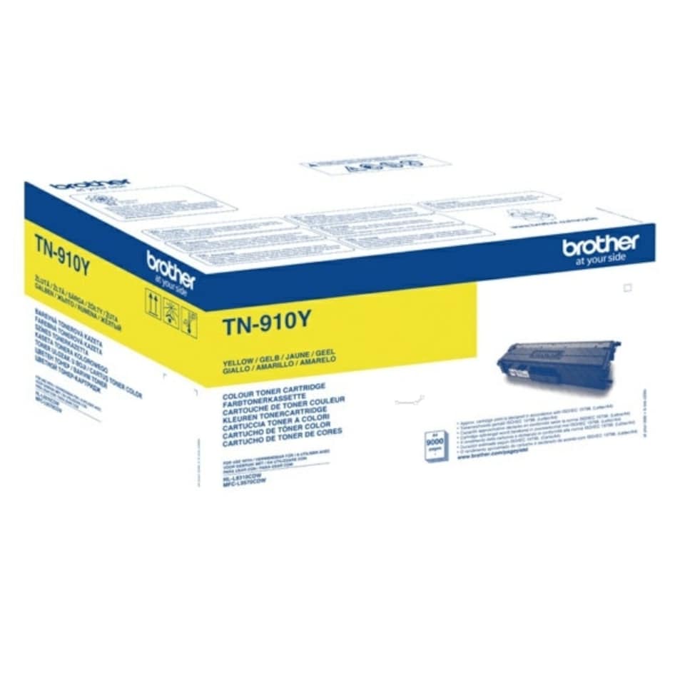 Brother Yellow Toner Cartridge 9k pages - TN910Y N/A