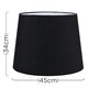 image 3 of ValueLights Aspen Black Floor Lamp Shade