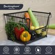 image 5 of Buckingham Multi-Purpose Stackable Storage Organising Basket 30.5 x 26.5 x 22 cm Black
