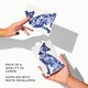image 3 of Blue German Shepherd Floral Pattern Watercolour Art Cards Pack of 8