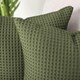 image 9 of Two Pack Waffle Cushion Covers 65 x 65cm - 100% Cotton Cream | Taupe