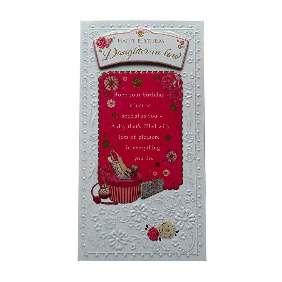 image 1 of Happy Birthday Daughter-In-Law Soft Whispers Card