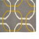 image 3 of Interiors by Premier Grey White and Green Rug Multi