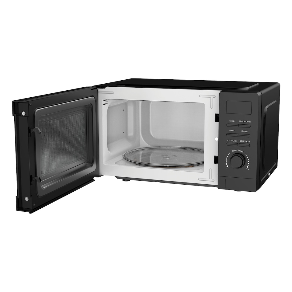 image 1 of Digital Microwave, 20 Litre, 5 Power Settings, 800W, Black, IGMS02080B
