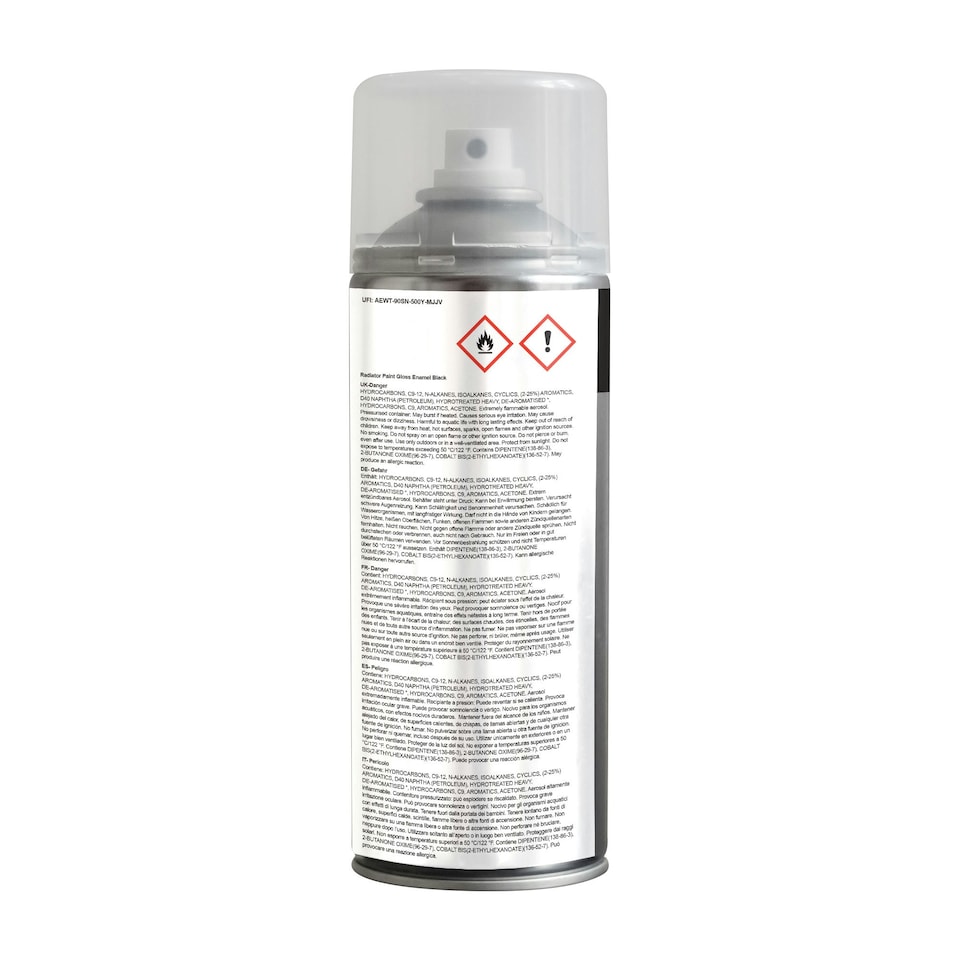image 1 of Jenolite Directorust Radiator Enamel Paint - Black Gloss - 400ml Spray Can