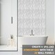 image 3 of NOVECRAFTO Decorative 3D Wall Panels (50cm x 50cm) Diamond Design PVC Cladding Panel