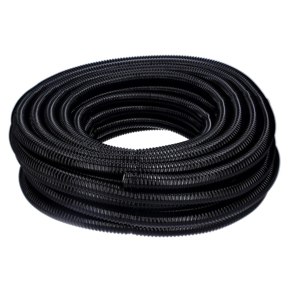 image 1 of 12mm Black Corrugated Flexible Pond Hose N/A | 5m
