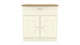 image 8 of Albert 1 Drawer 2 Door Sideboard in Cream Ash & Riviera Oak (Ready Assembled) | Cream | Cream Ash & Riviera Oak