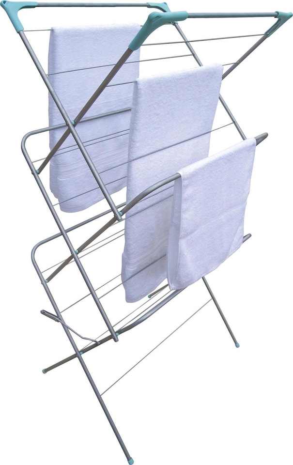 SupaHome 3 Tier Concertina Clothes Airer Grey