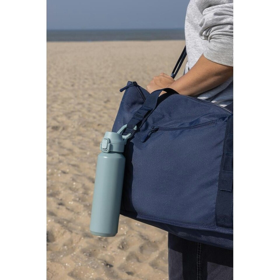 image 1 of XD Collection Via Lockable Recycled Stainless Steel 600ml Sports Bottle - Green - One Size
