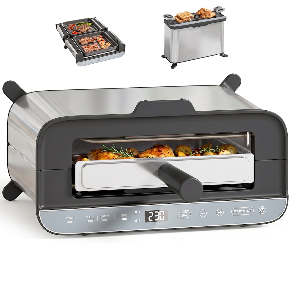 image 1 of HOMCOM Air Fryer Oven, Convection Oven, 12 L