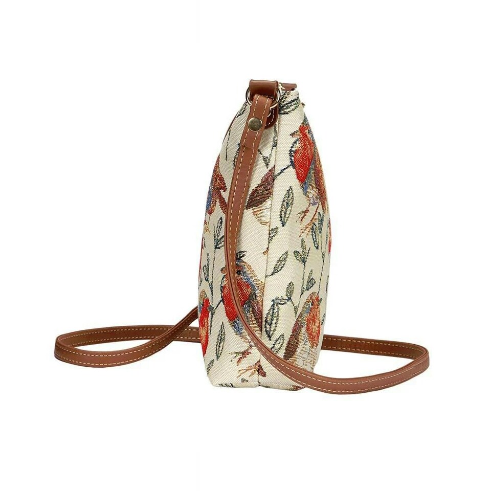 image 1 of Signare Tapestry Robin Sling Bag Cream