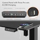 image 4 of VonHaus Adjustable Electric Standing Desk with USB-C charging, Black