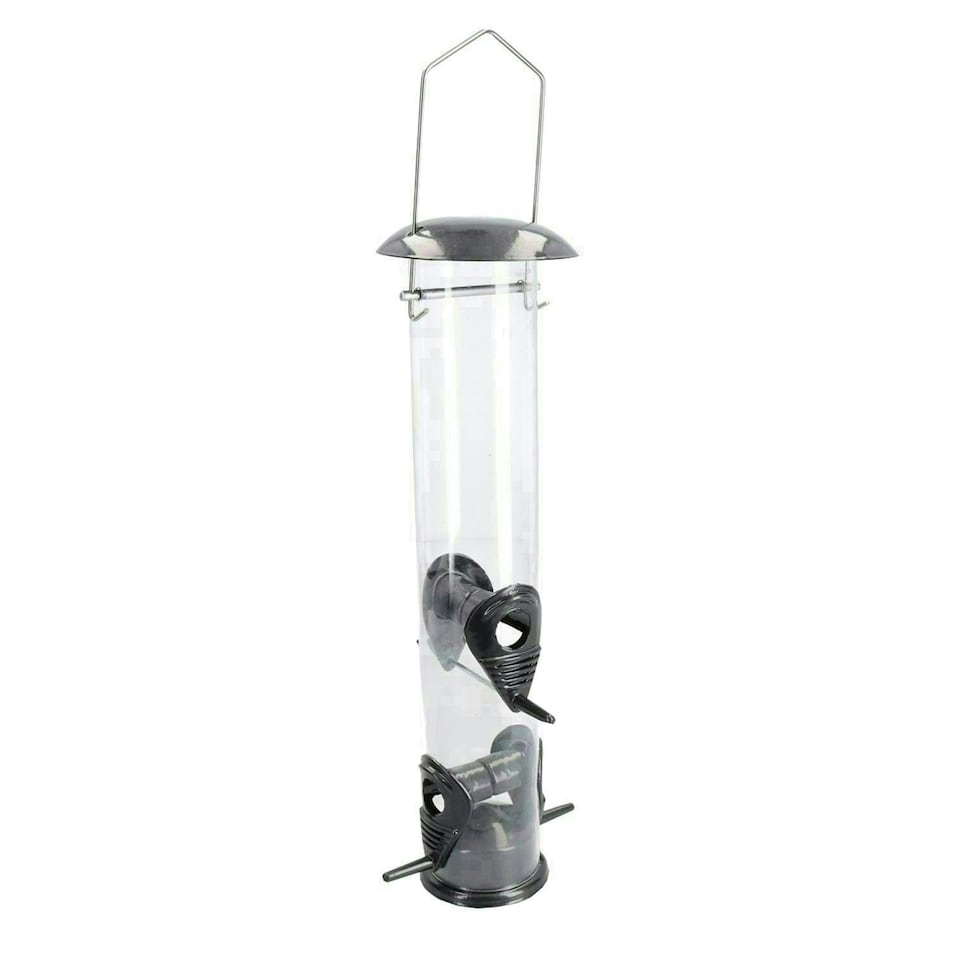 image 1 of 2pk Large Deluxe Bird Feeder Seed Holder Hanging Feeding Station Wild Birds