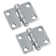 Cabin Door Hinges 2 PACK Stainless Steel Boat Yacht Motor Home Locker Marine Silver