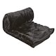 image 1 of Nordic Collection Super Cosy Fleece Blanket in Black (50" x 60") Black | Black