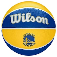 Wilson Golden State Warriors Basketball - Yellow/Blue - 7