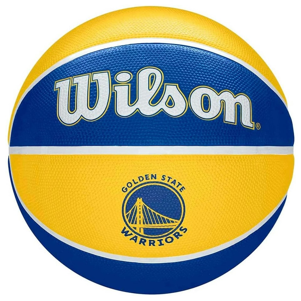image 1 of Wilson Golden State Warriors Basketball - Yellow/Blue - 7