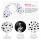 image 2 of White Polka Dot Skirt With Black Dots & Dalmatian Headband And Tail White | XL