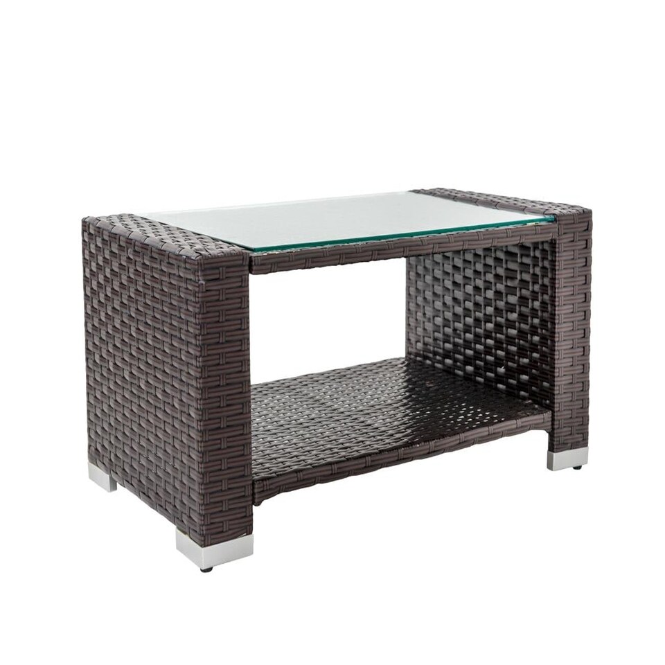 image 1 of Dark Brown Rattan Sofa 1 Sofa, 2 Chairs, 1 Table Multi