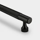 image 1 of Pushka Home Solid Brass Knurled Bar Handle 632mm - Black
