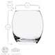 image 3 of LAV Empire Whiskey Glasses - 405ml - Clear - Pack of 6 | Clear | Clear