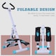 image 3 of HOMCOM Foldable Stepper Adjustable Step Machine w/ Handlebar LCD Display, White