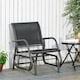 image 3 of Outsunny Outdoor Gliding Swing Chair Garden Seat w/ Mesh Seat Curved Back Steel