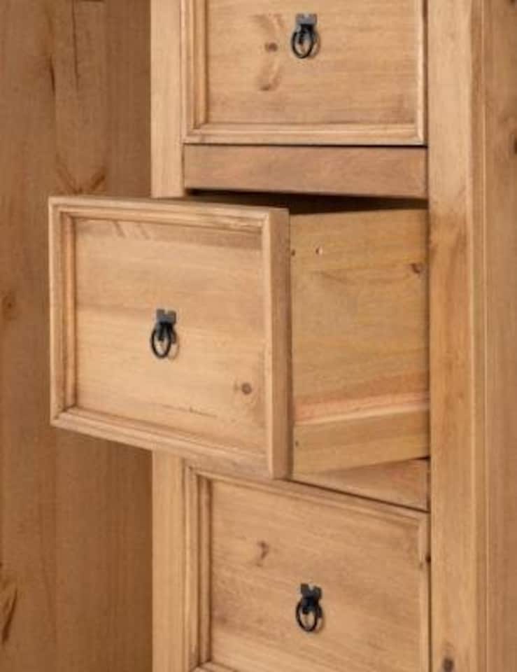 image 1 of Corona 1 Door 4 Drawer Low Wardrobe Brown