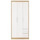 image 2 of Seville 3 Door 2 Drawer Triple Wardrobe White