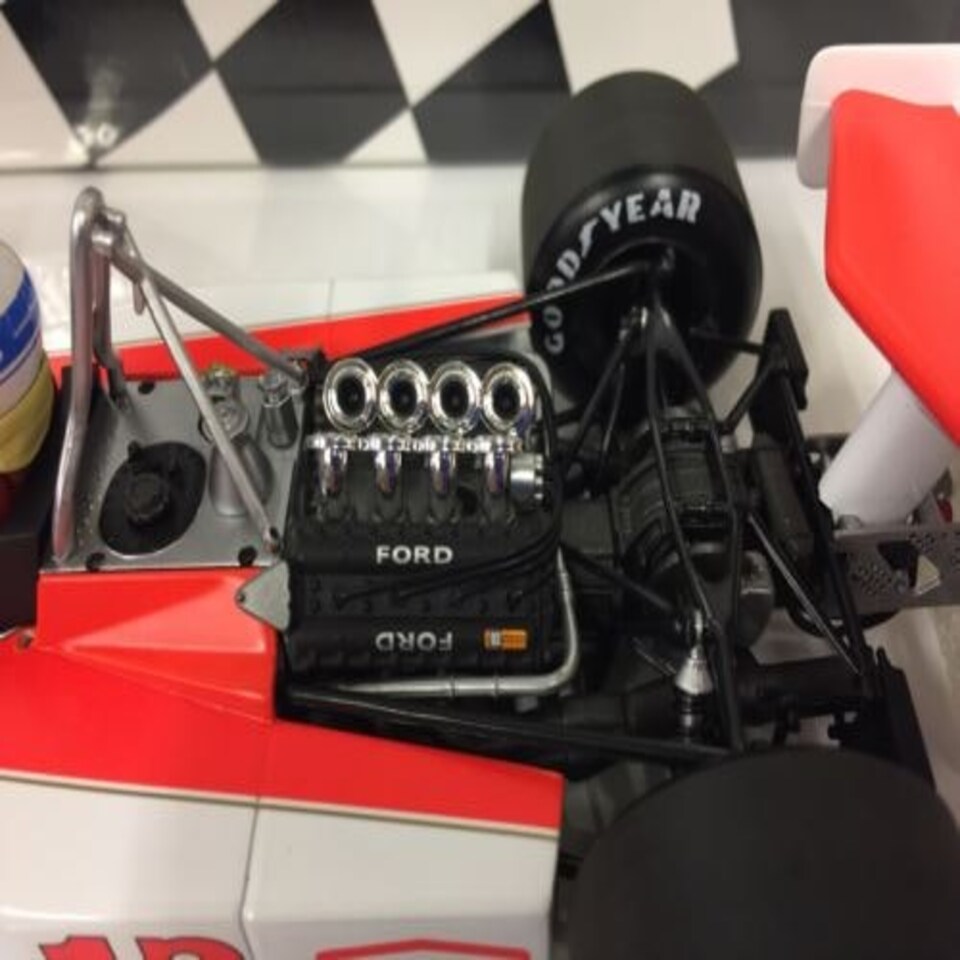 image 1 of Minichamps 530761832 McLaren Ford M23 J.Mass S African GP 1976 1:18 Scale