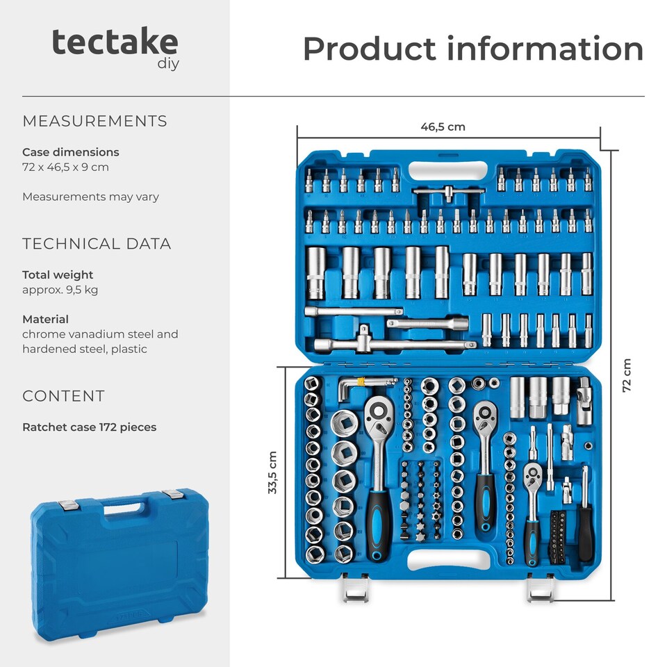 image 1 of Ratchet Spanner Set 171 pc